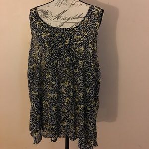Torrid cheetah floral tank